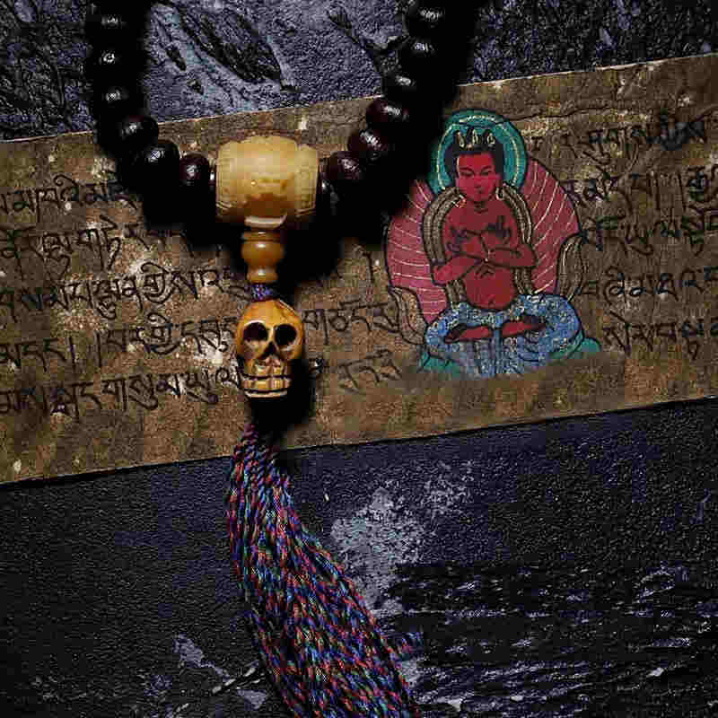 KarmaRipple's Tibet 108 Mala Beadwork Purple Bodhi Seed Bagua Vajra Auspiciousness Bracelet p18