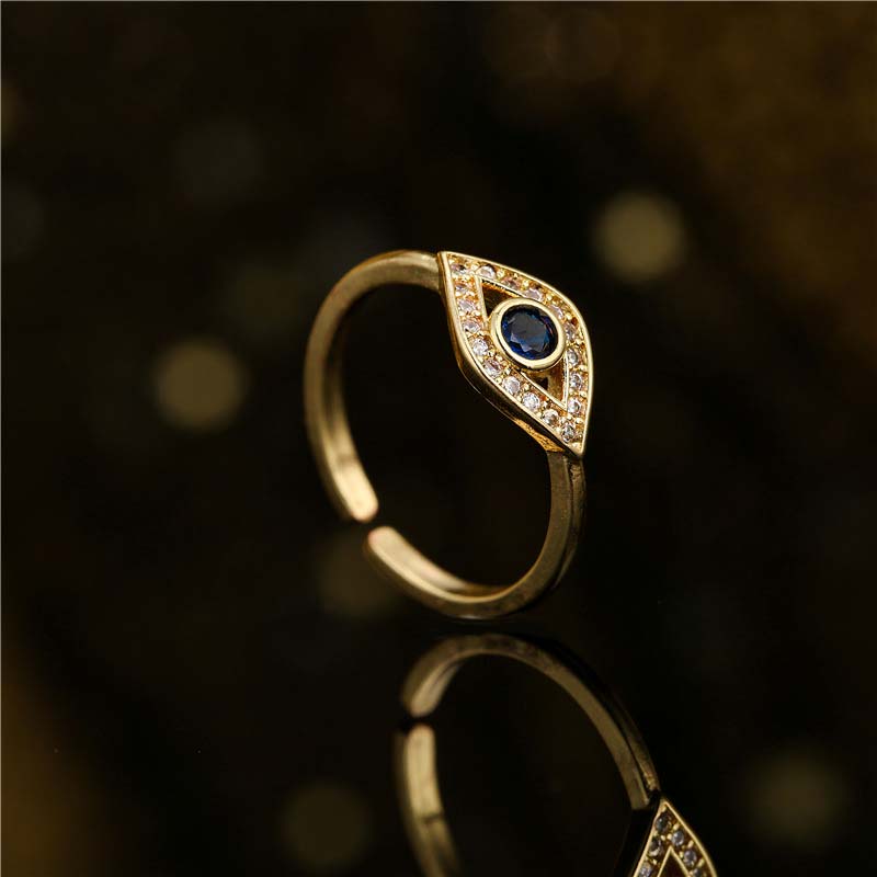 KarmaRipple's Evil Eye Protection Blessing Bronze Ring p2