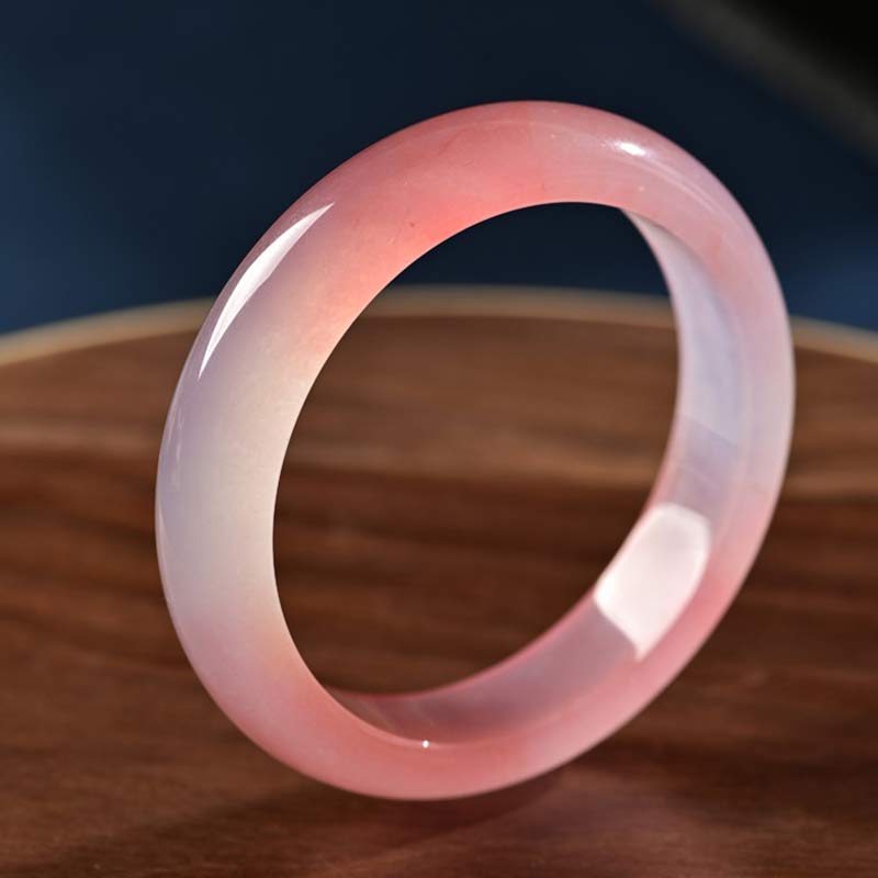 KarmaRipple's Pink Gemstone Love Warmth Bracelet Bangle p1
