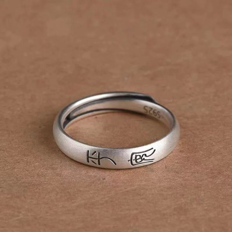 KarmaRipple's Peace And Joy Bronze Fortune Wealth Ring p4