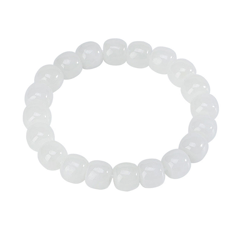 KarmaRipple's Hetian Ivory Jade Happiness Blessing Bracelet p8