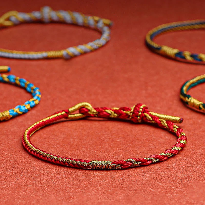 KarmaRipple's Handmade Chinese Zodiac Rabbit Rooster Rat Horse Dragon Protection Braid String Bracelet p12