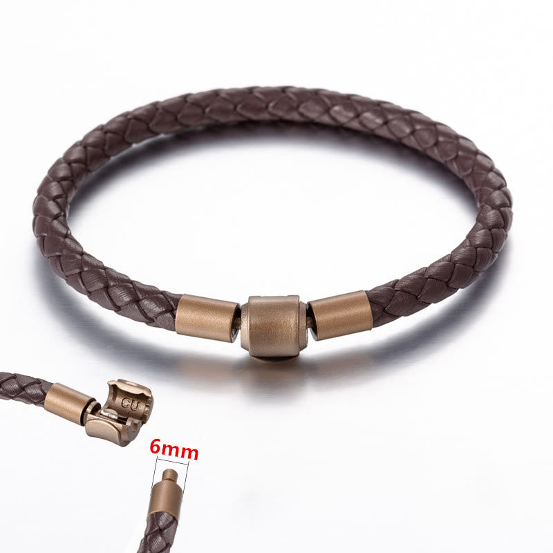 KarmaRipple's Vintage Leather Rope Fortune Braid String Bracelet p7