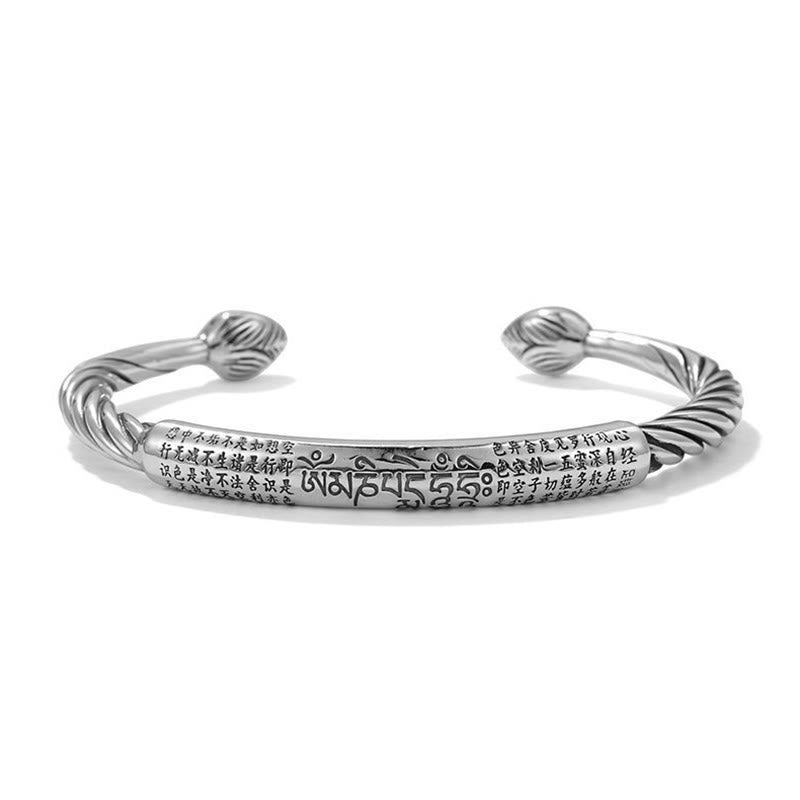 KarmaRipple's Tibetan Om Mani Padme Hum Heart Sutra Purity Cuff Bracelet p14