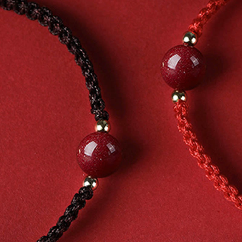 KarmaRipple's Fortunate Cinnabar Bead Blessing Red String Bracelet p16