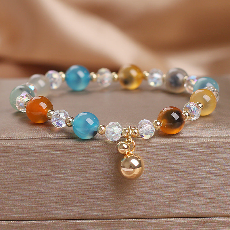 KarmaRipple's Candy Agate Balancing Balance Bead Talisman Bracelet p15
