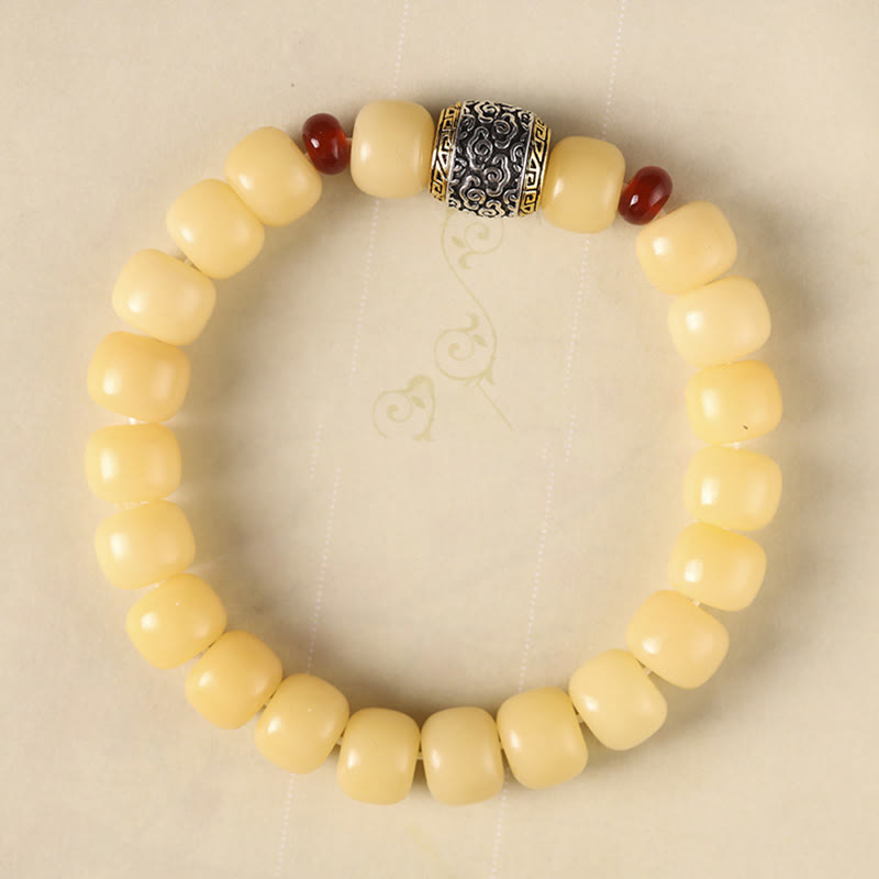 KarmaRipple's Bodhi Seed Auspicious Cloud Fu Character Bead Peace Bracelet p22