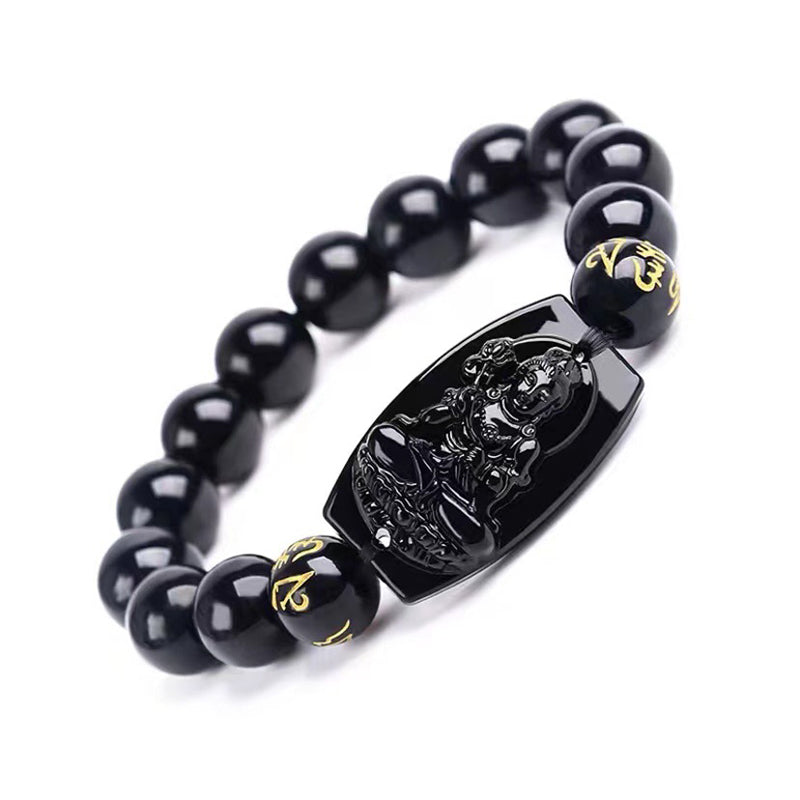 KarmaRipple's Chinese Zodiac Obsidian Protection Bracelet p28