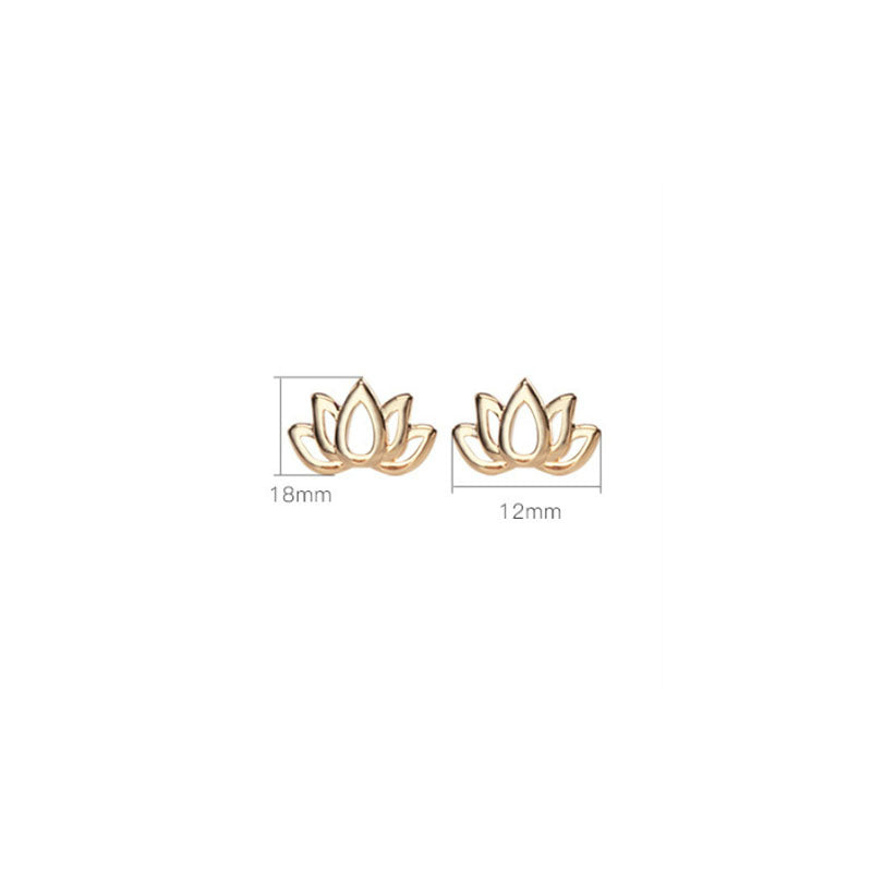 KarmaRipple's 925 Sterling Silver Lotus Flower Blessing Earrings p8
