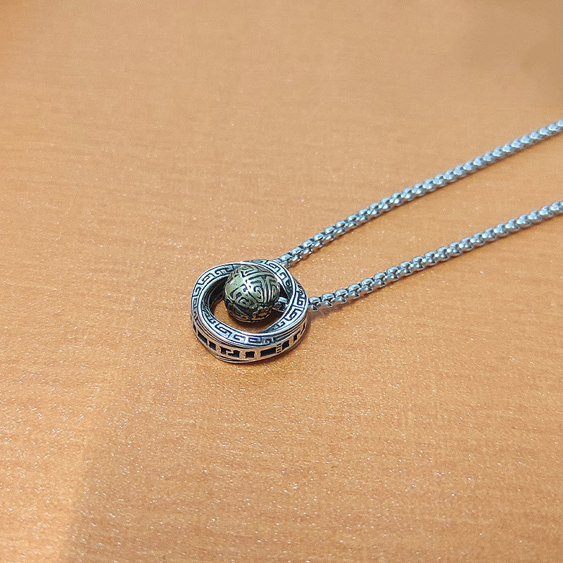 KarmaRipple's Mobius Fortunate Bead Bronze Wealth Pendant Necklace p9