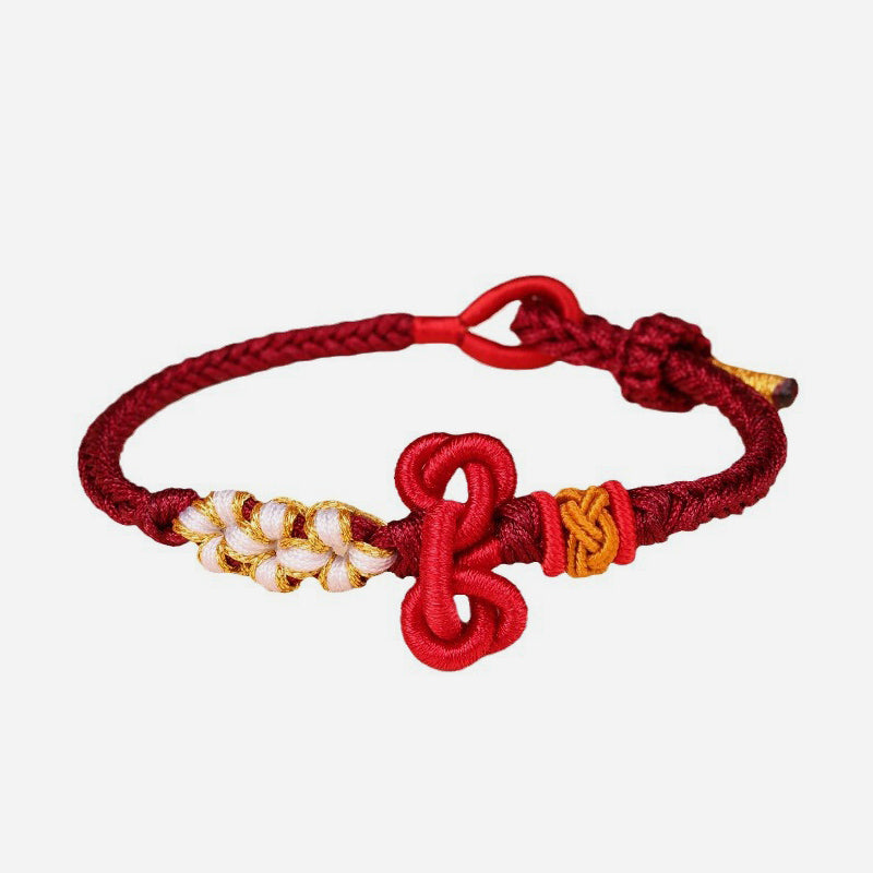 KarmaRipple's Handmade Wenchang Weave Fortune Strength Woven Rope Bracelet p11