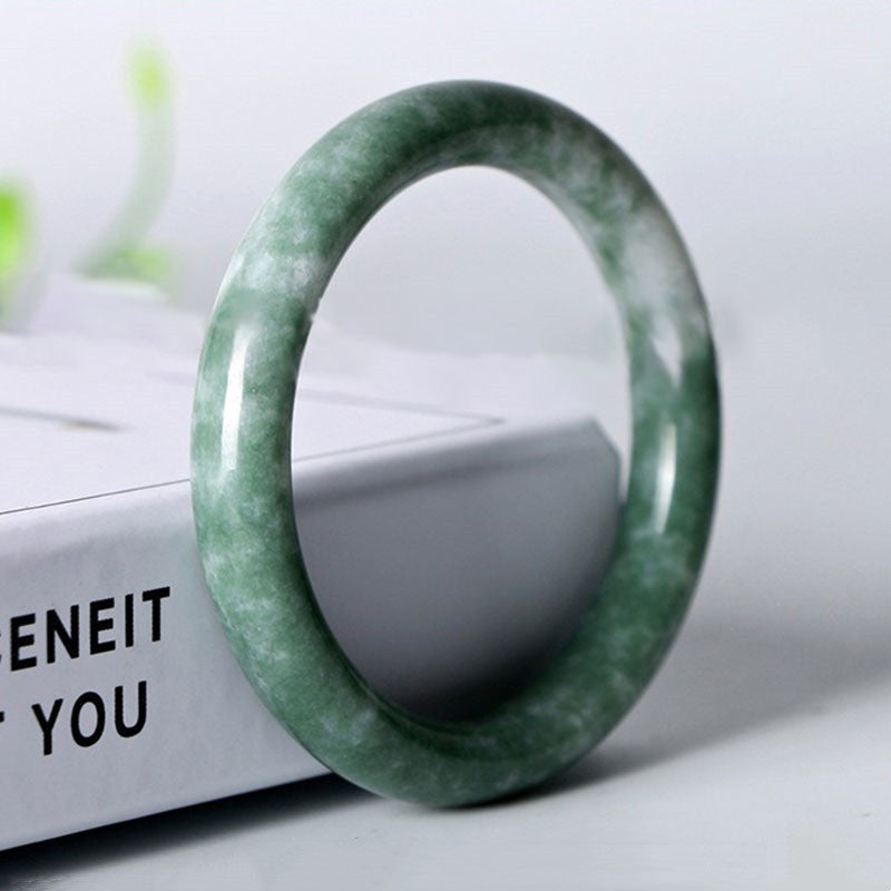 KarmaRipple's Authentic Jade Fortune Abundance Bangle Bracelet p10