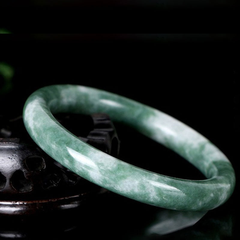 KarmaRipple's Authentic Jade Fortune Abundance Bangle Bracelet p6