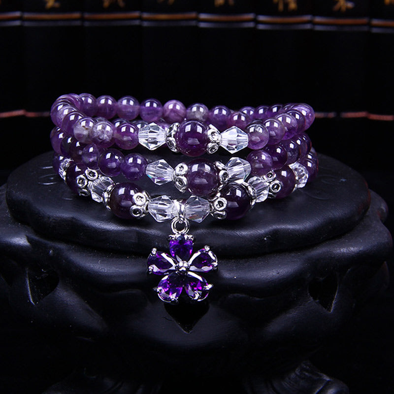 KarmaRipple's Tibetan Amethyst Blessing Bracelet p1