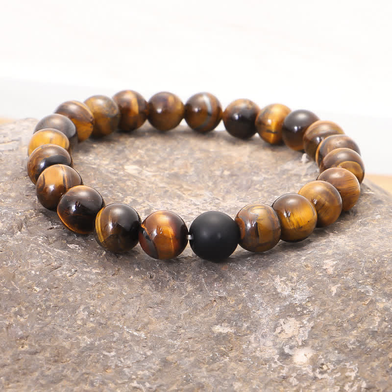 KarmaRipple's 108 Beadwork Mala Tiger Eye Protection Tassel Bracelet p6
