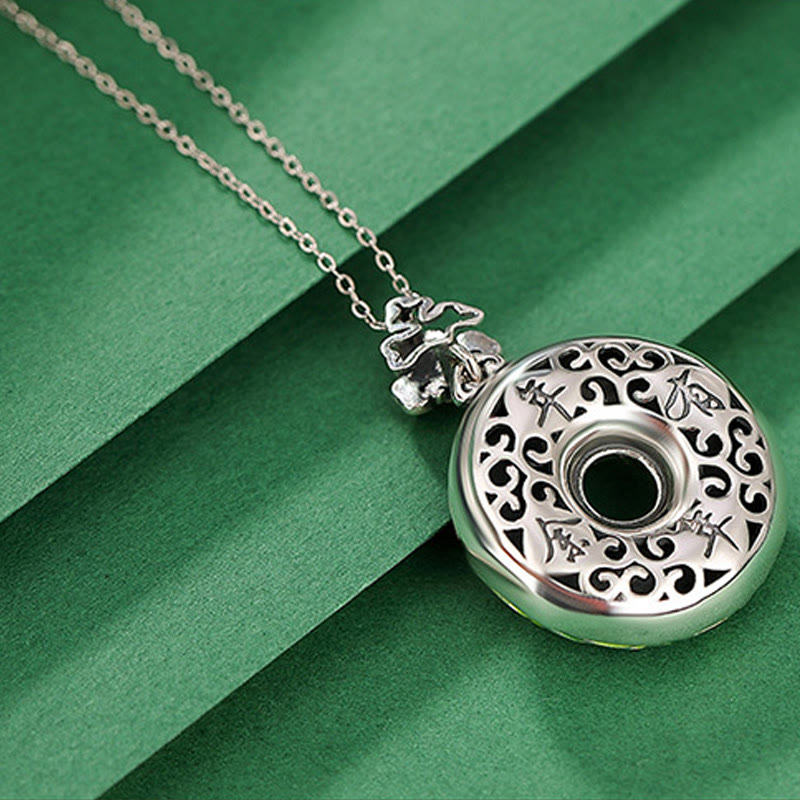KarmaRipple's 990 Sterling Silver Koi Fish Bronze Coin Peace Buckle Fortune Wealth 925 Sterling Silver Pendant Necklace p4