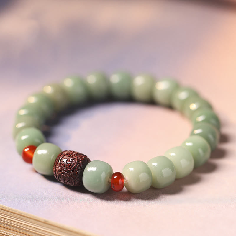 KarmaRipple's Bodhi Seed Auspicious Cloud Fu Character Bead Peace Bracelet p8