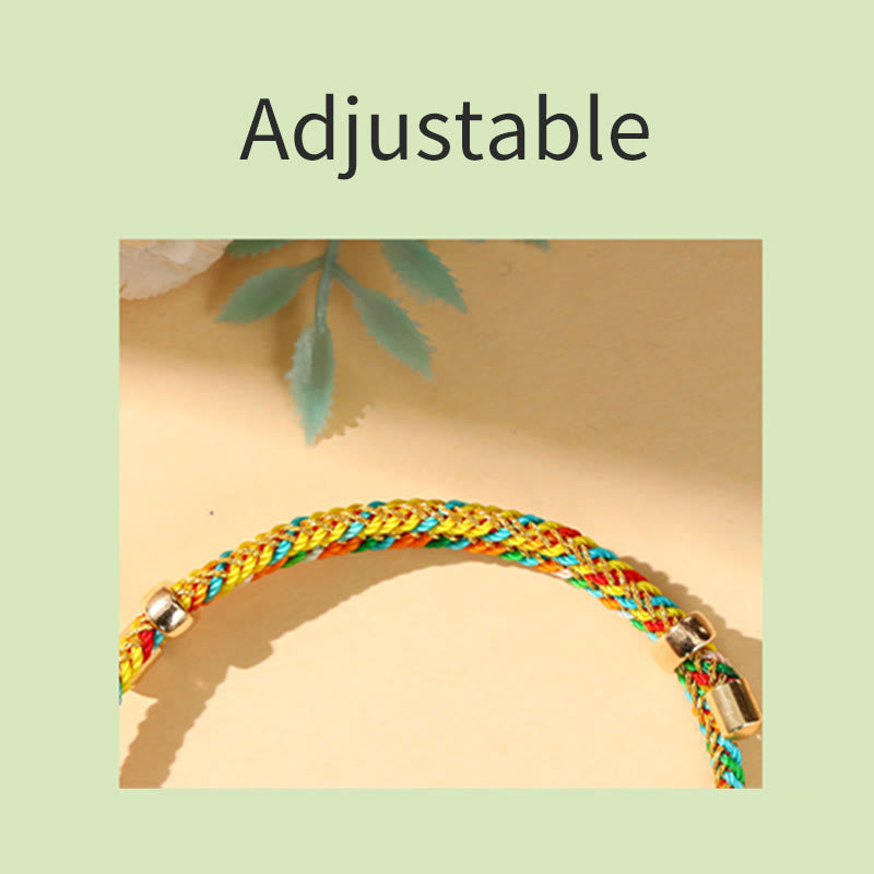 KarmaRipple's Colorful Rope Zongzi Pattern Fortune Handmade Child Adult Bracelet p24