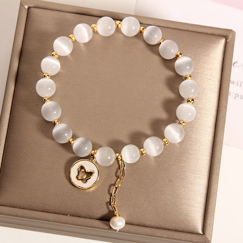 KarmaRipple's Cat's Eye Butterfly Talisman Love Bracelet p2