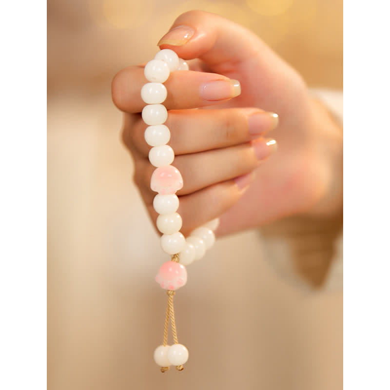 KarmaRipple's Authentic Bodhi Seed Lovely Paw Fortunate Cat Paw Peace Bracelet p10