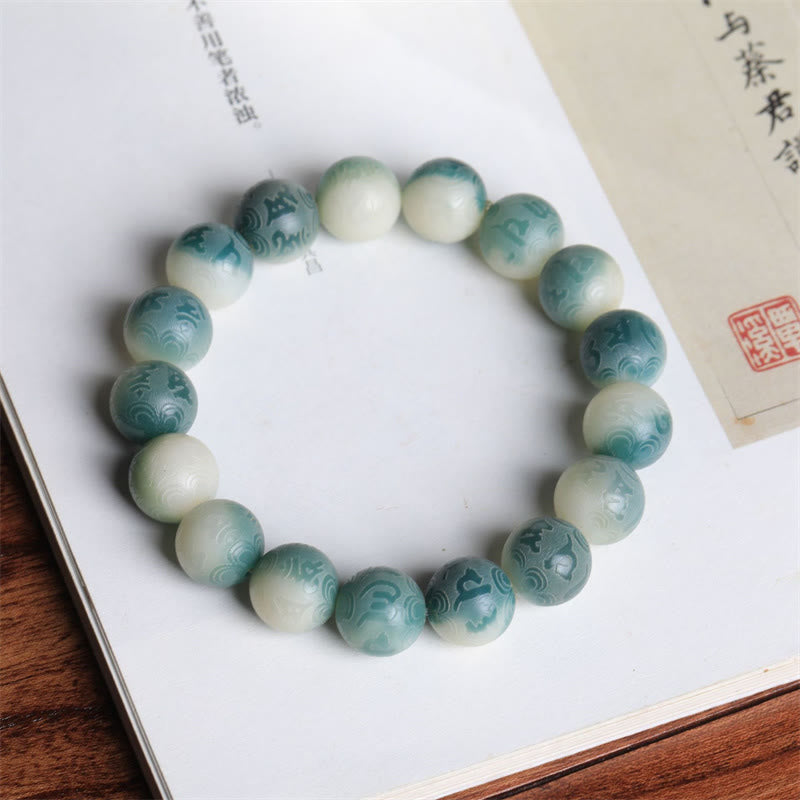 KarmaRipple's Bodhi Seed Om Mani Padme Hum Engraved Keep Away Evil Spirits Bracelet p9