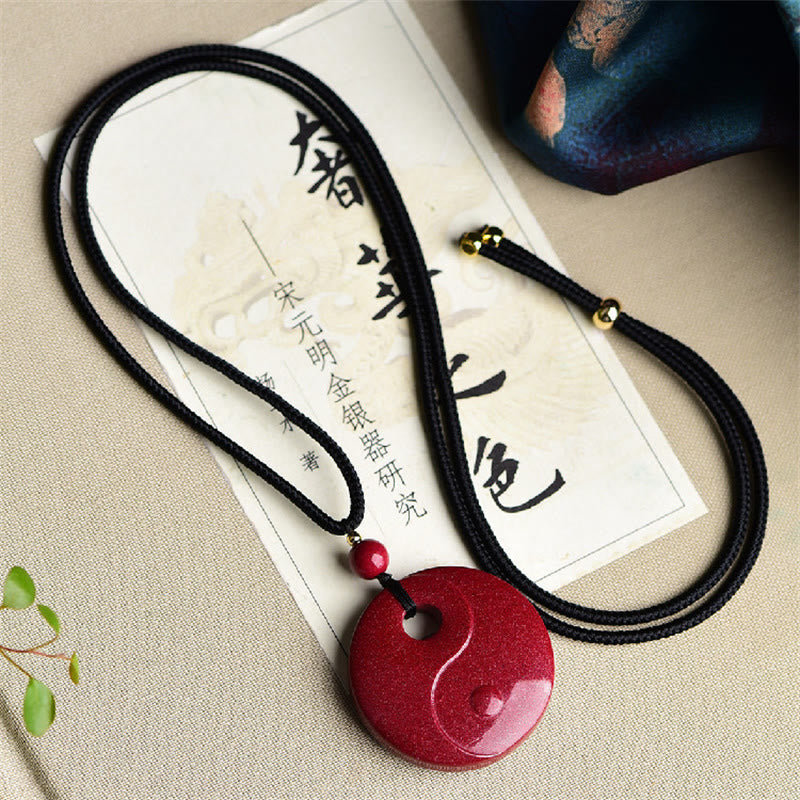 KarmaRipple's Laughing Buddha Yin Yang Chinese Zodiac Gourd Authentic Cinnabar Blessing Pendant Necklace p13