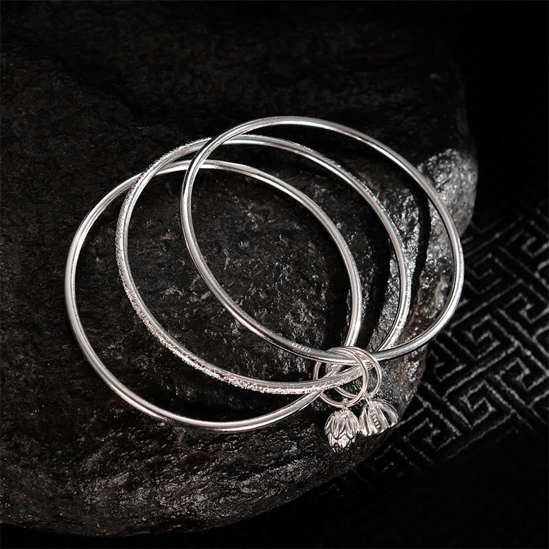 KarmaRipple's Lotus Flower Pod Ivory Bronze New Beginning Bracelet Bangle p2