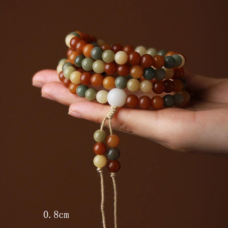 KarmaRipple's Bodhi Seed Mala Balance Wisdom Bracelet p1