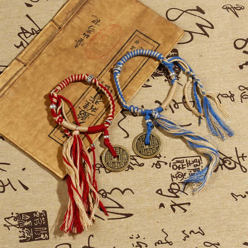 KarmaRipple's Mountain Ghosts Spend Money Wealth Prosperity Handmade Woven Bracelet p5