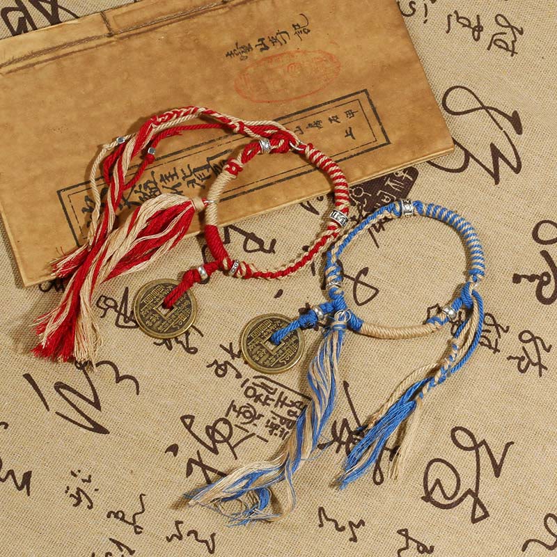 KarmaRipple's Mountain Ghosts Spend Money Wealth Prosperity Handmade Woven Bracelet p6