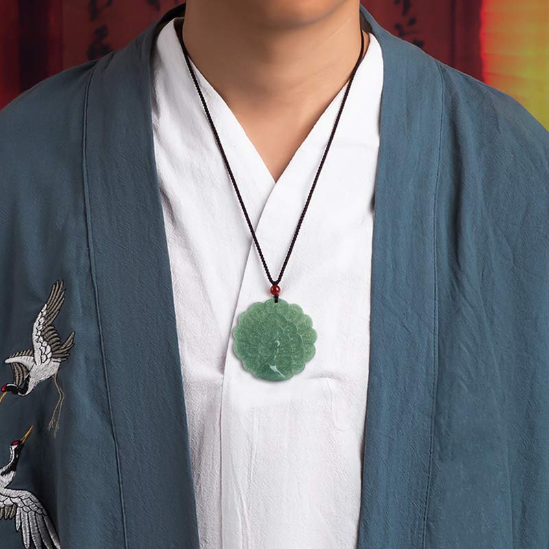 KarmaRipple's Authentic Jade Peacock Fortune Prosperity Pendant Necklace p4