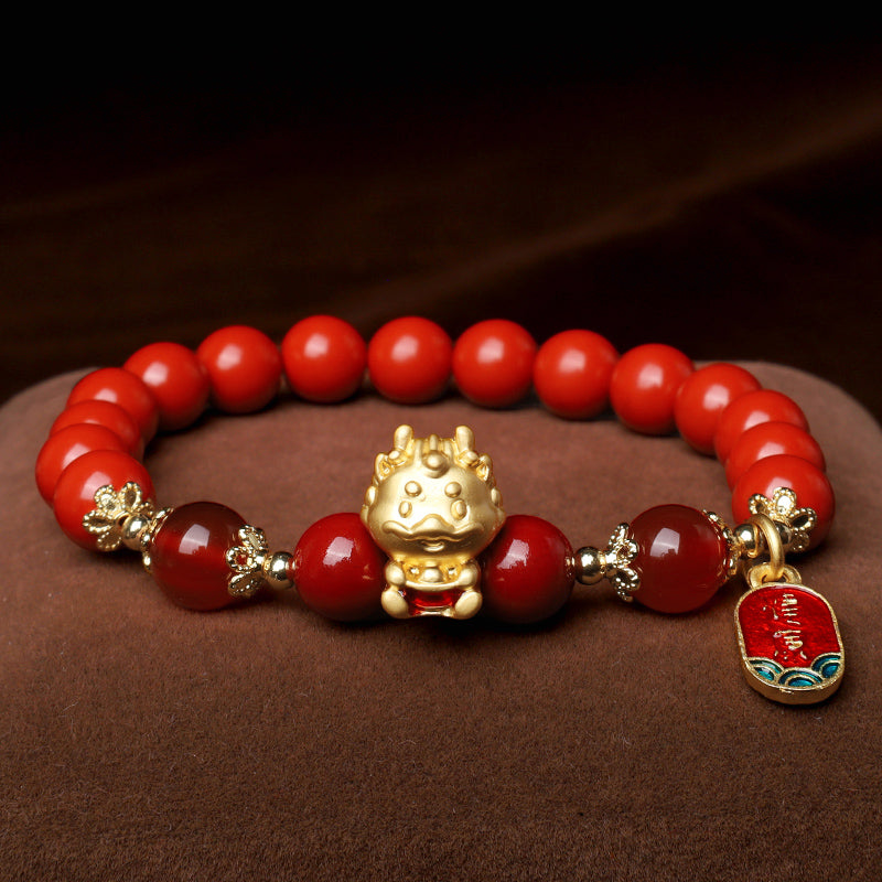 KarmaRipple's Year of the Dragon Authentic Cinnabar Ingot Protection Bracelet p7