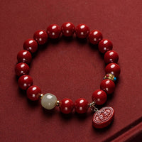 KarmaRipple's Cinnabar Jade Balancing Protection Talisman Bracelet