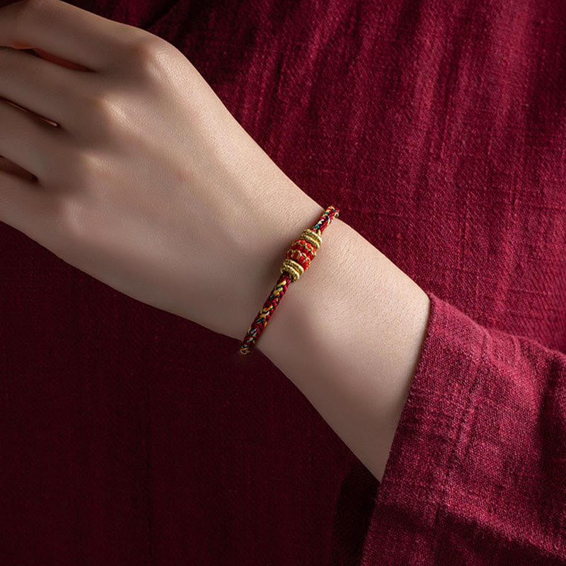KarmaRipple's Tibet Handmade Chinese Zodiac Natal Buddha Fortune Strength Woven String Bracelet p14