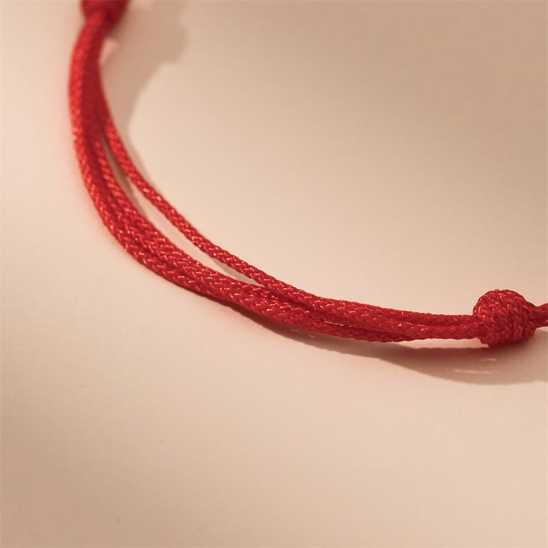 KarmaRipple's Handmade 999 Sterling Silver Year of the Dragon Fortune Red Bracelet p4