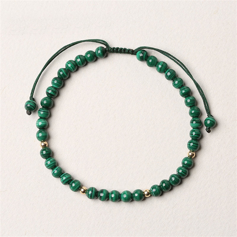 KarmaRipple's Authentic Malachite Protection Calmness String Bracelet p2