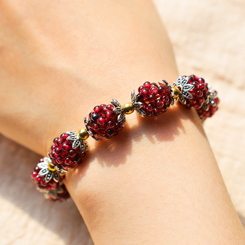 KarmaRipple's Authentic Garnet Balancing Bracelet p6