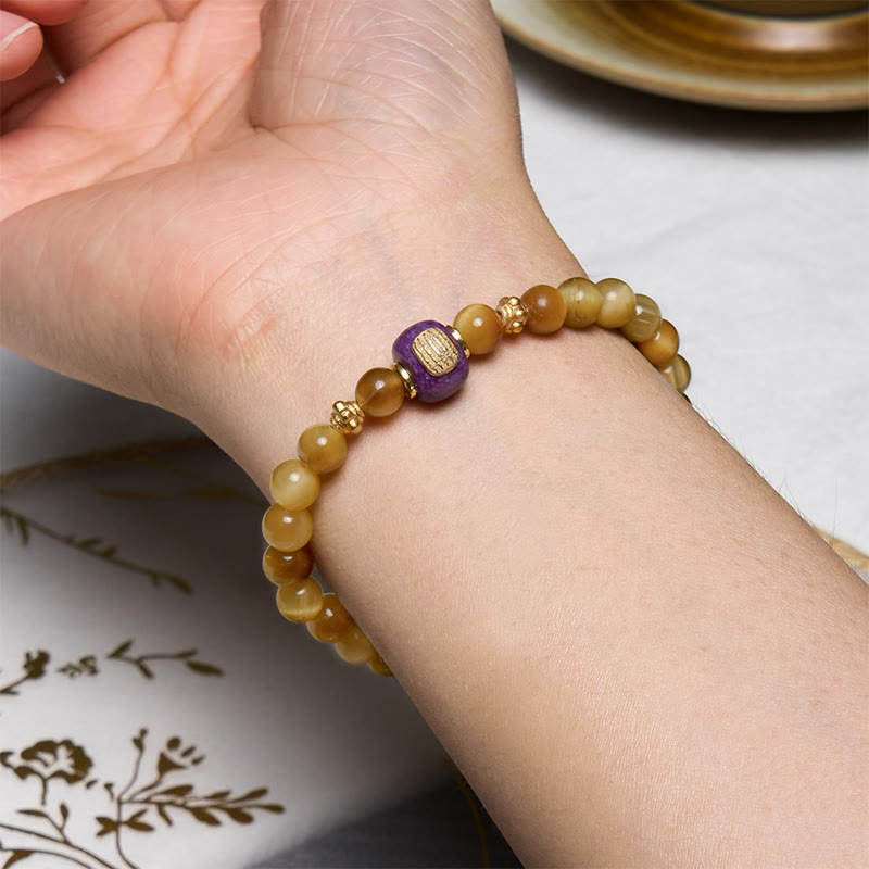 KarmaRipple's Tiger Eye Bead Fortune Protection Bracelet p5