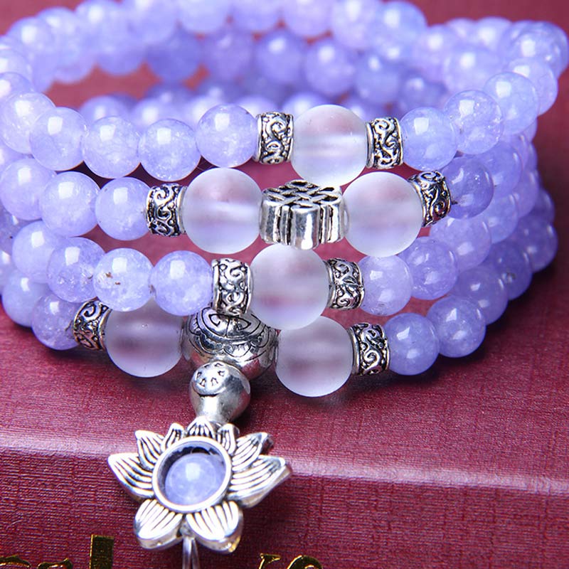 KarmaRipple's Purple Jasper Bead Strength Bracelet Mala p5
