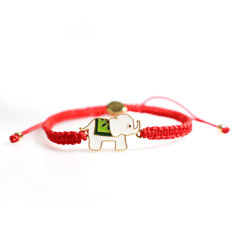 KarmaRipple's Tibetan Handmade 925 Sterling Silver Fortunate Elephant Red String Bracelet p8