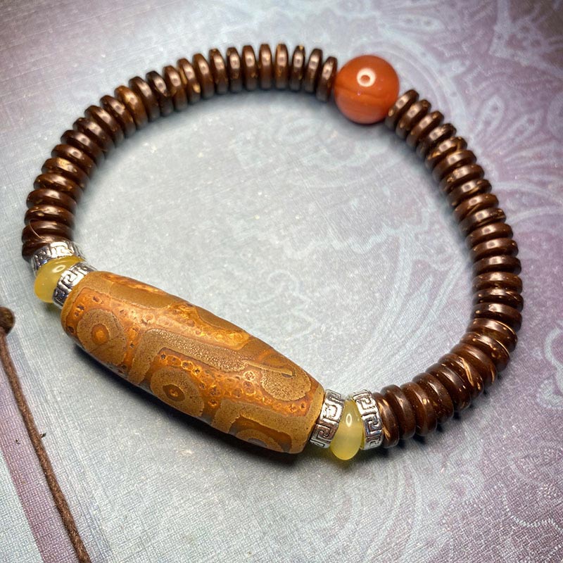 KarmaRipple's Tibetan Nine-Eye Dzi Bead Wealth Bracelet p4
