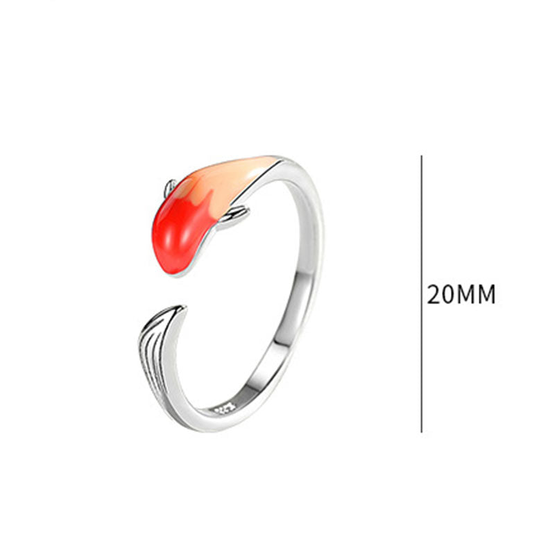 KarmaRipple's Koi Fish Bronze Balance Fortune Adjustable Ring p14