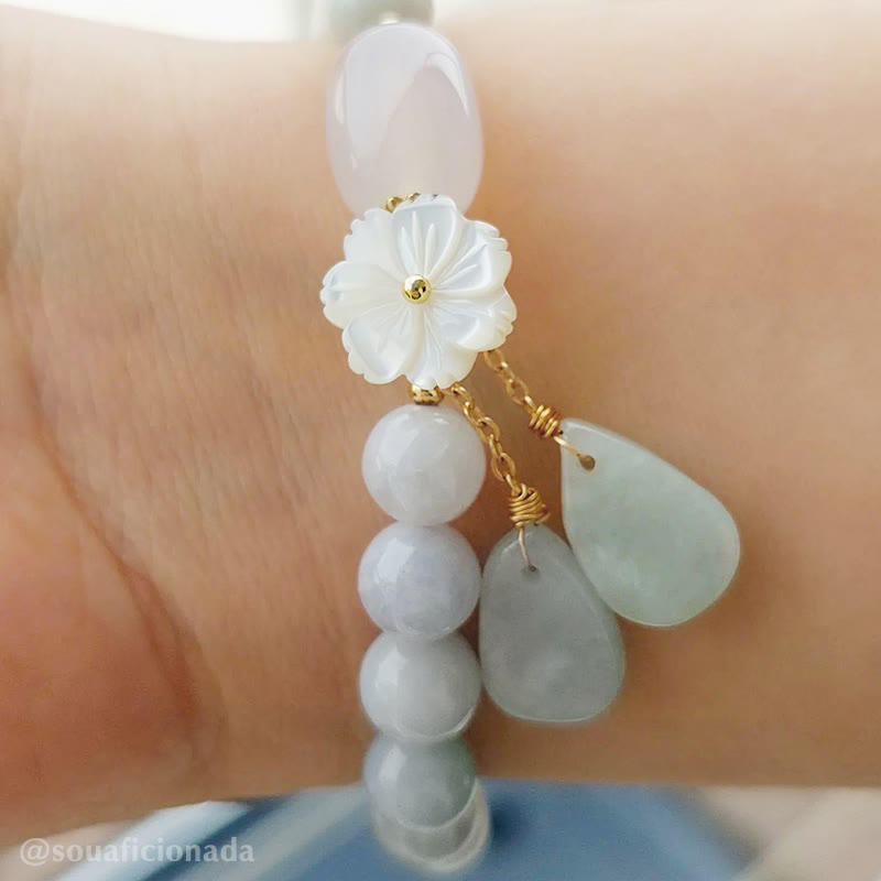 KarmaRipple's Authentic Ivory Jade Fortune Bracelet p7