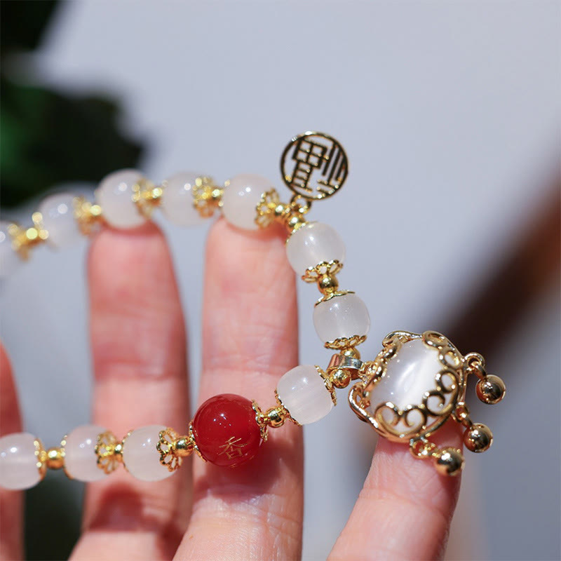KarmaRipple's Windmill Chinese Lock Talisman Fu Character Blessing Bracelet p10