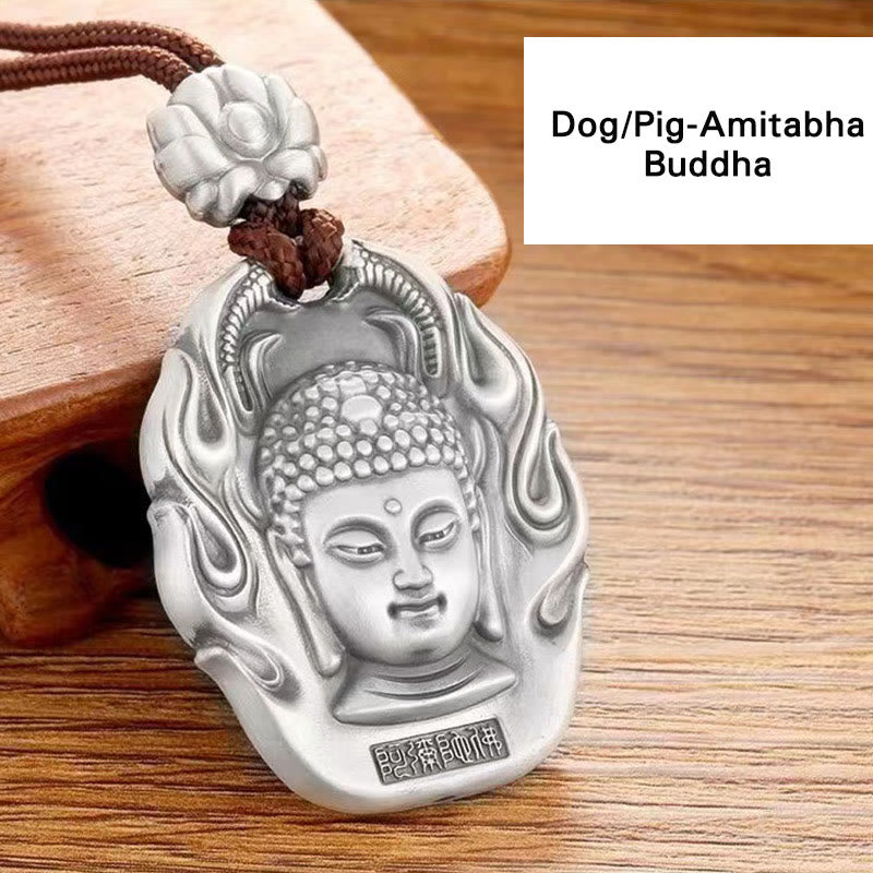 KarmaRipple's Chinese Zodiac Natal Buddha Om Mani Padme Hum Lotus Compassion Pendant Necklace p8