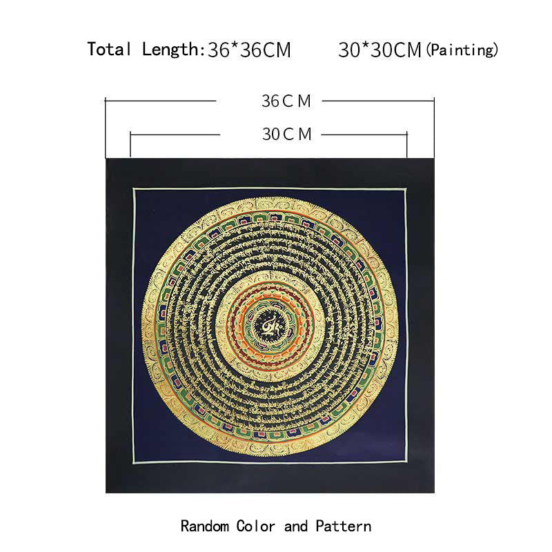 KarmaRipple's Tibetan Handmade Thangka Painting Spiritual Blessing Blind Box Random Color Pattern p13