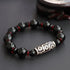 Black Onyx&Nine-Eye Dzi Bead