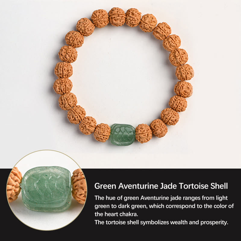KarmaRipple's Tibet Rudraksha Bodhi Seed Wealth Auspiciousness Bracelet p28