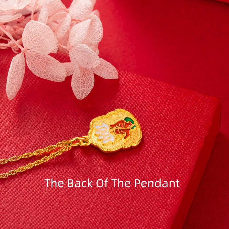 KarmaRipple's Buddha Lotus Serenity Bronze Pendant Necklace ( p4