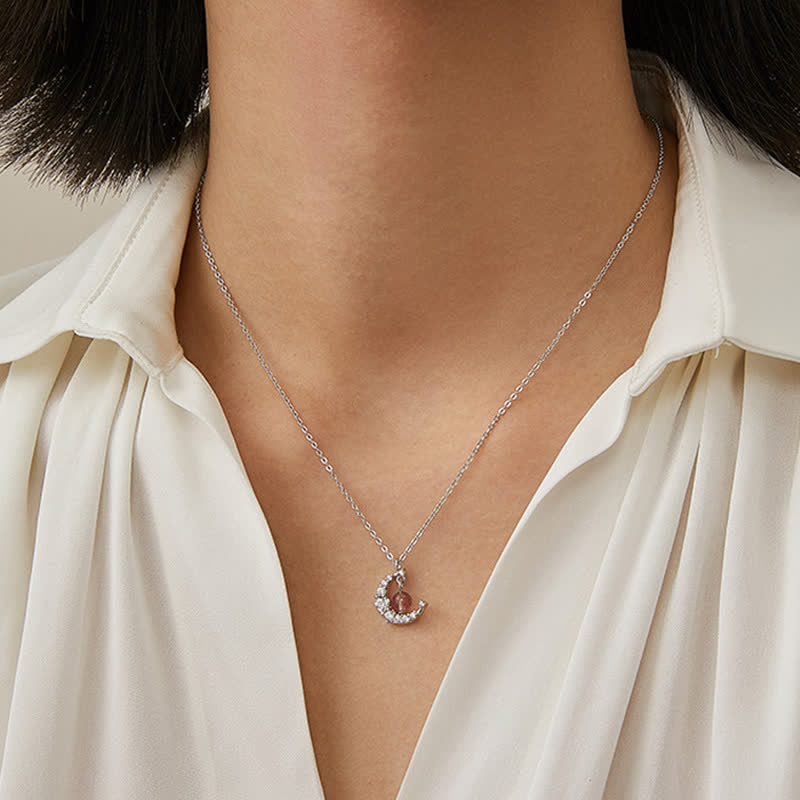 KarmaRipple's Strawberry Quartz Blue Gemstone Love Balancing Pendant p8